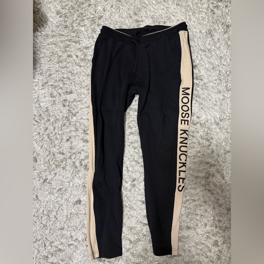 Moose Knuckles Black Sweatpants